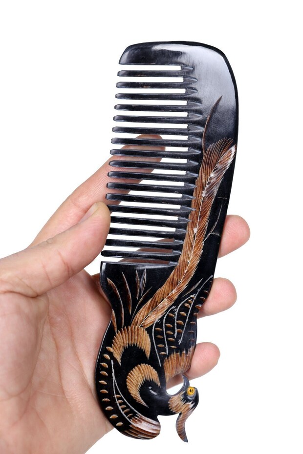Peacock Comb with Bones - 2