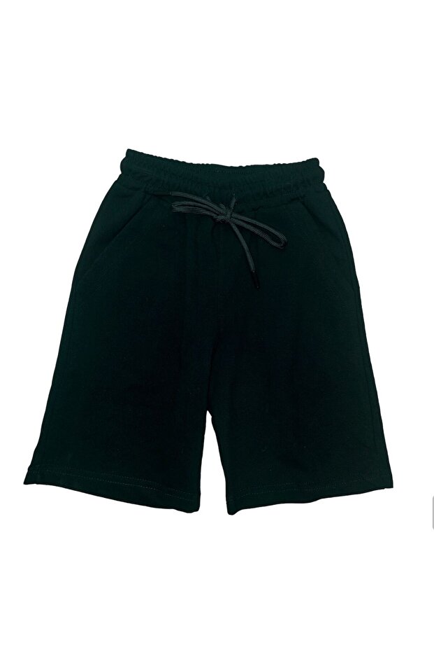 Pike Çocuk Cepli Siyah Şort - 2