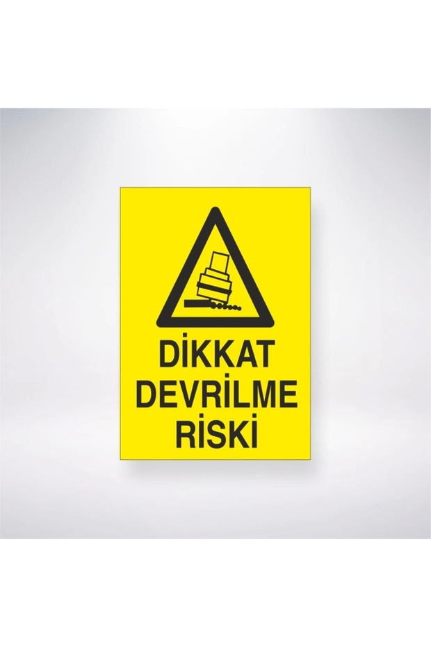 Caution Rollover Risk Sticker 20X28 cm
