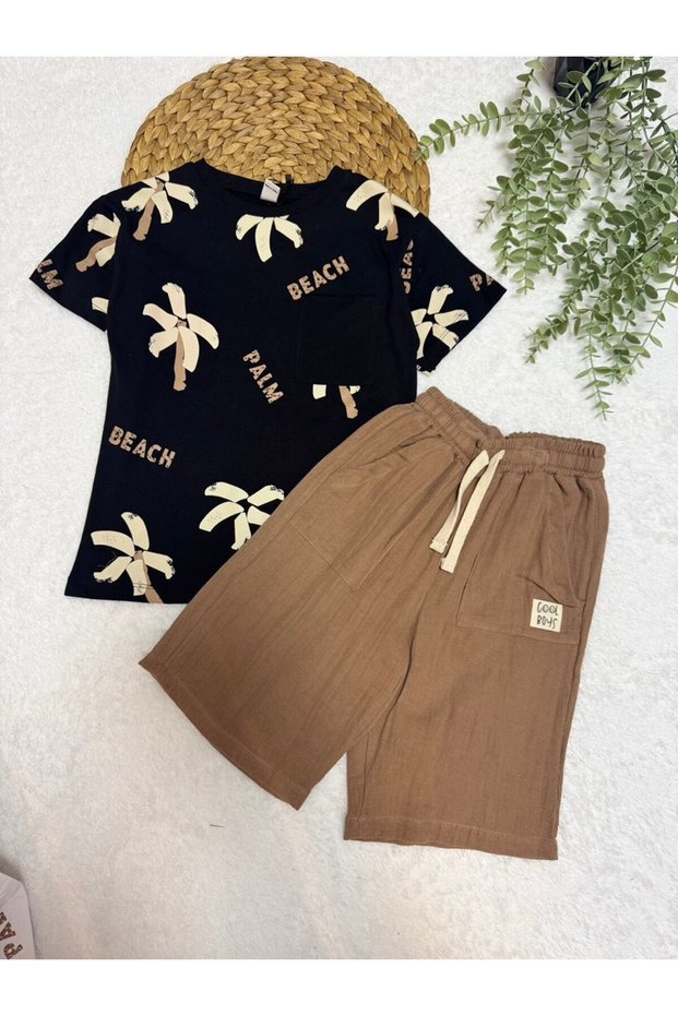Muslin Shorts Boy's Shorts Suit