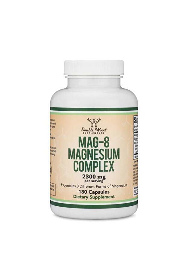 Mag-8 Magnesium Complex 2300 Mg 180 Veg. Capsule.Usa Vers.