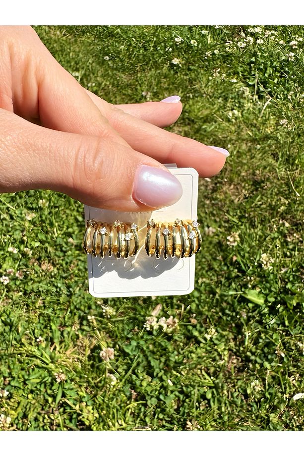 ÇELİK TEK GİRİŞLİ ÇOKLU GÖRÜNEN KÜPE - 1