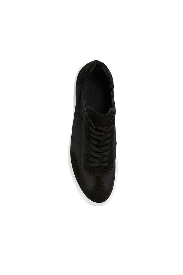 Siyah Erkek Süet Sneaker - 4