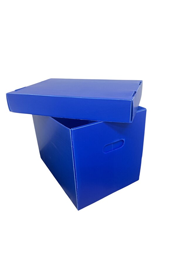 DİRİLİM ARŞİV KUTUSU SAKLAMA KUTUSU 41X29X31CM TAŞIMA KUTUSU PLASTİK OLUKLU 10 ADET - 5