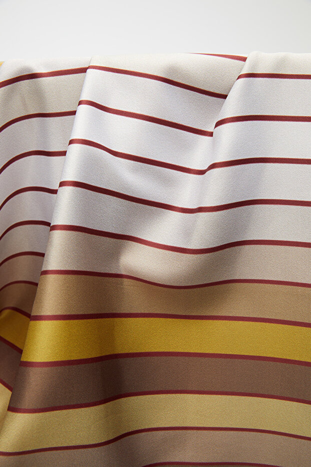 Çizgi Desenli Eşarp - 3