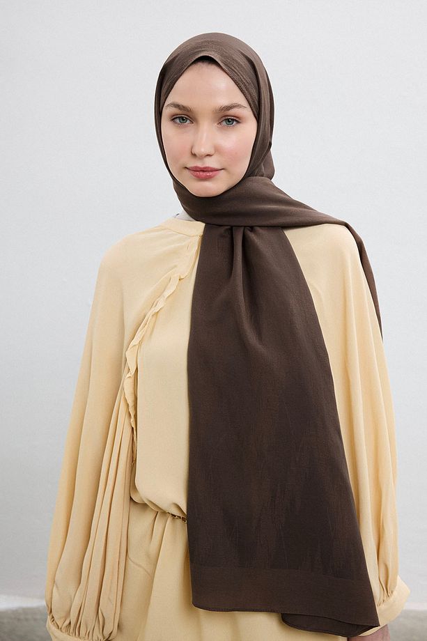 Cotton Line Şal Soft Kahve - 5