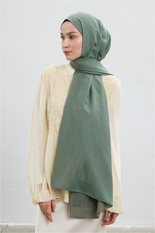 Cotton Line Şal Mint - 1