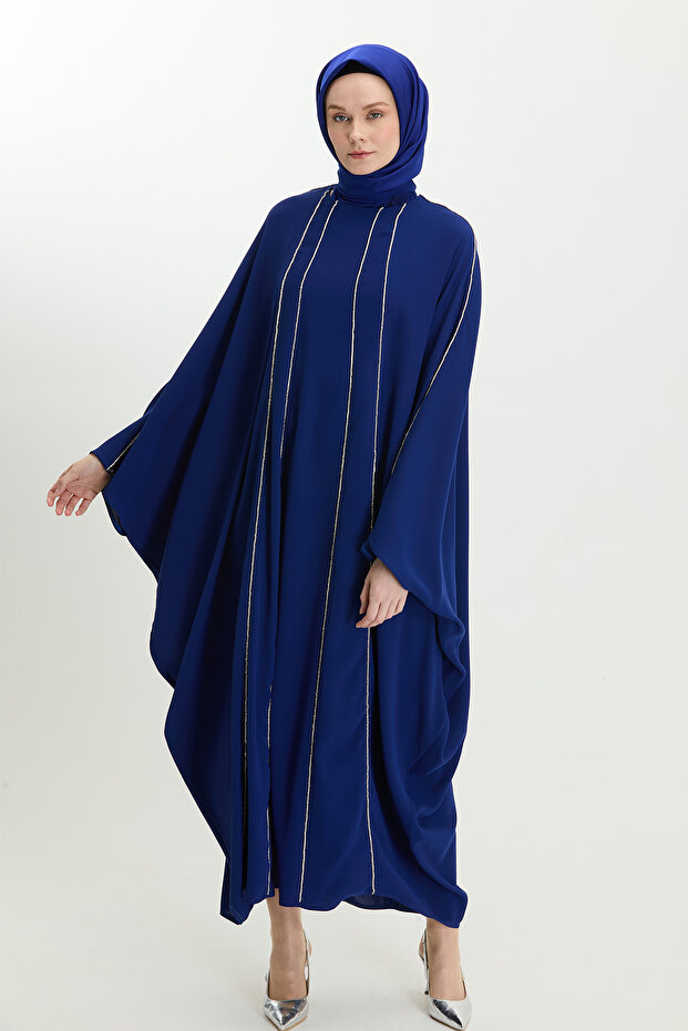 Taş Detaylı Abaya - 5