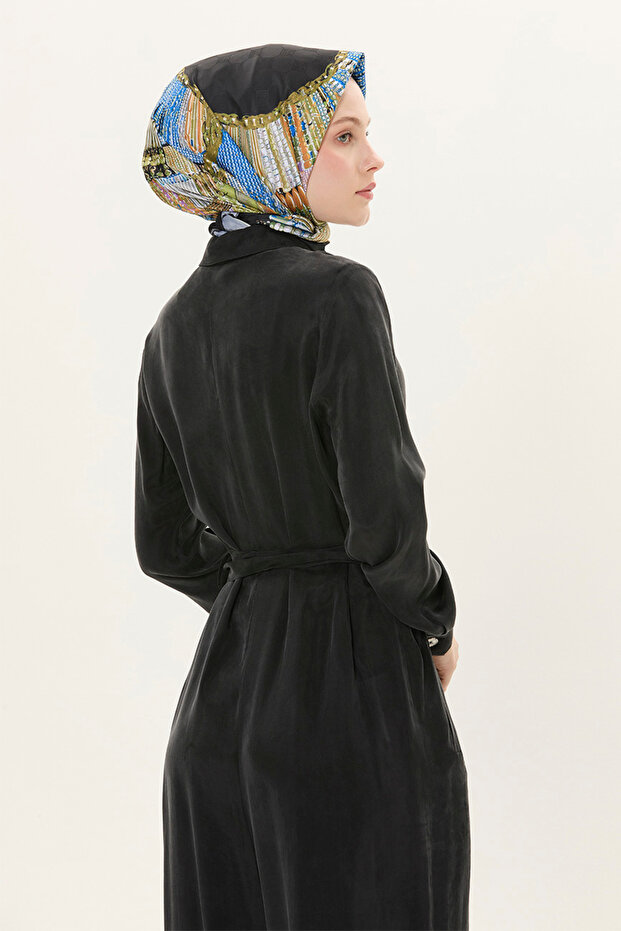 Düğmeli Kuşaklı Tulum - 6