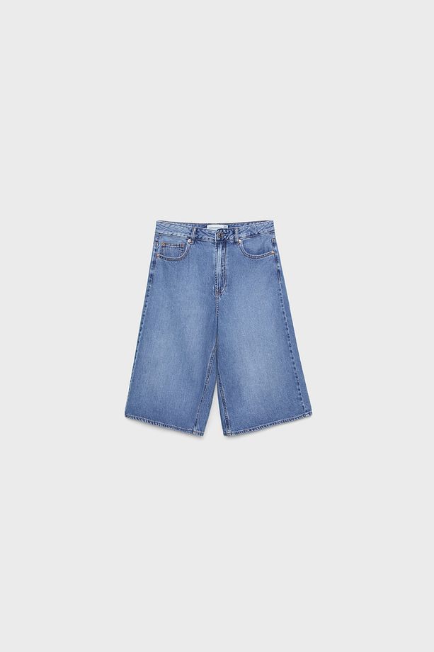 Denim bermuda şort - 6