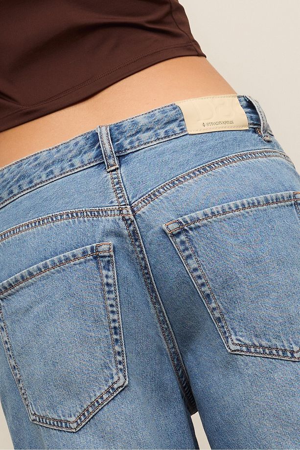Denim bermuda şort - 5