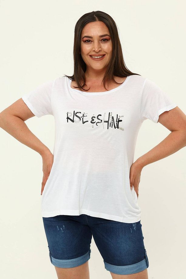 İşlemeli T-shirt - 3