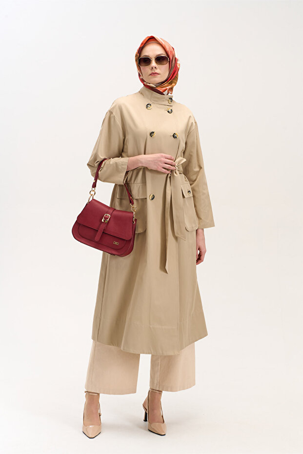 Kuşaklı Kruvaze Kap - 4