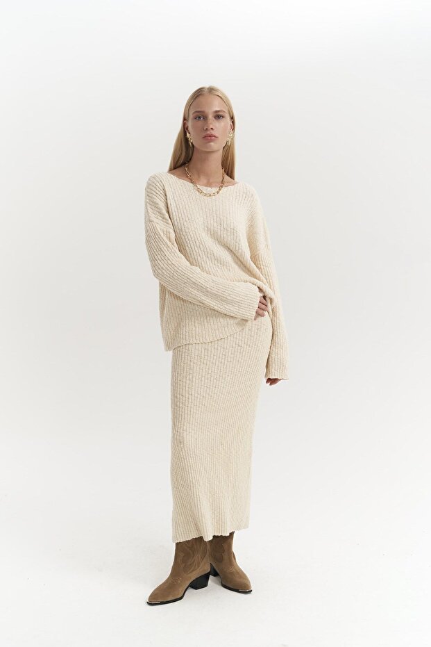 Arne Beige Doppelstrick-Set - 1