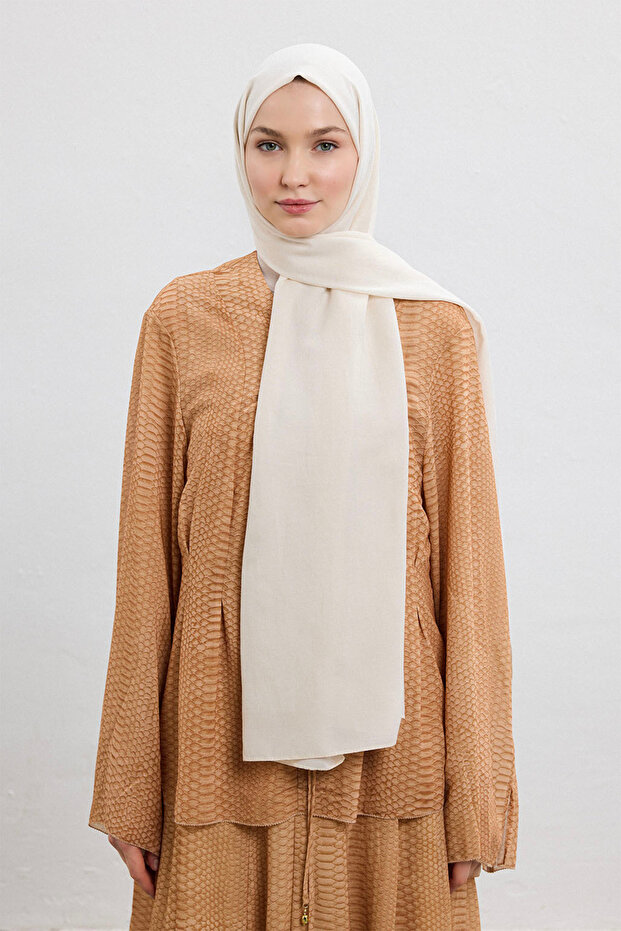 Cotton Line Şal Ekru - 7