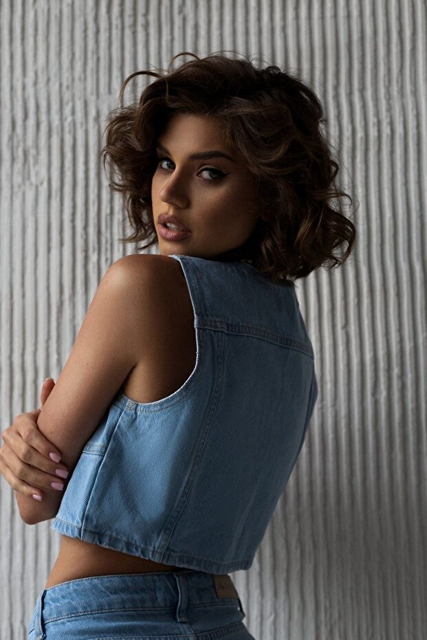 سترة كلاريس الدينيم - 4