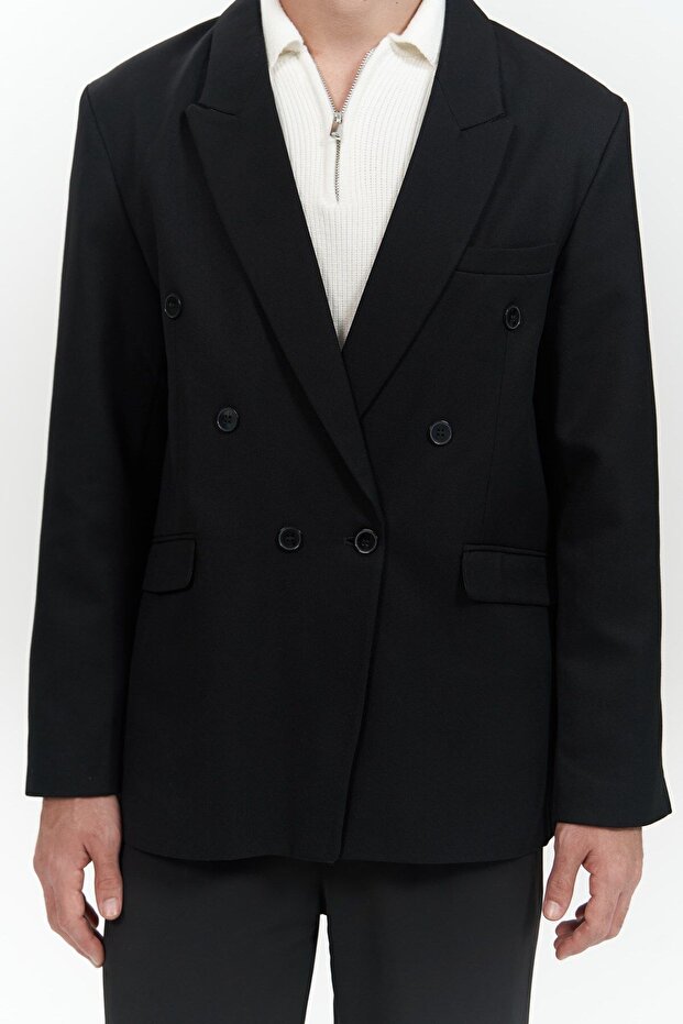 Brayden Siyah Erkek Blazer - 5