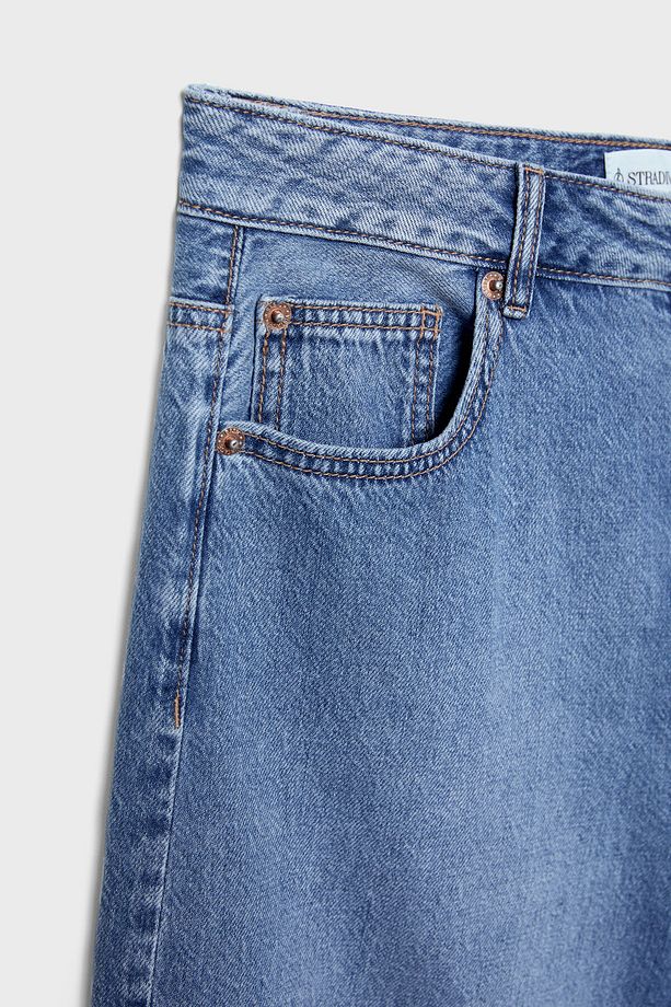 Denim bermuda şort - 8