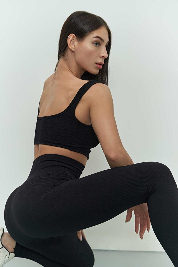 Niko Fitilli Siyah Crop - 8