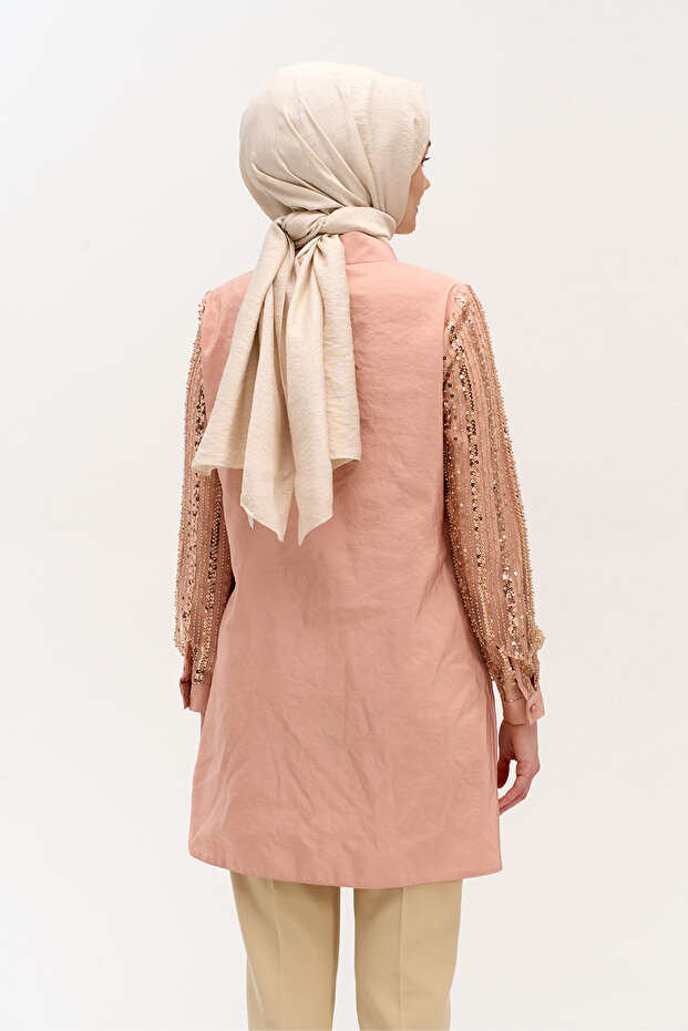 Pul Payetli Paraşü Tunik - 7