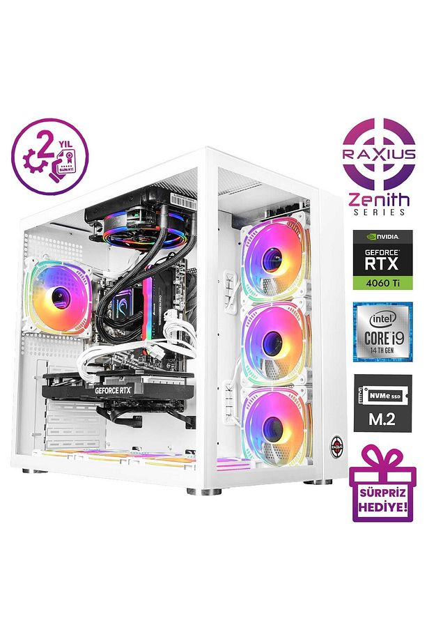 Zenith Z2 i9 4060TI-149KF008 i9-14900KF 64GB 2TBSSD RTX4060Ti FreeDOS Gaming Masaüstü Bilgisa - 2
