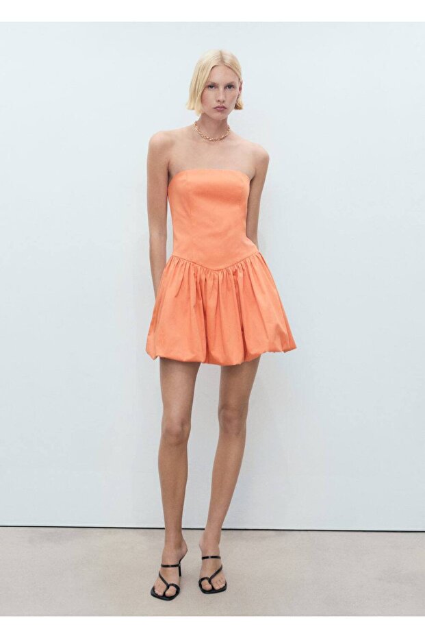 Balon görünümlü kısa elbise - 2