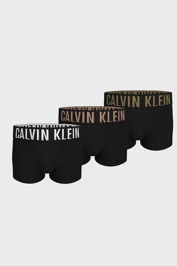 Calvin Klein Streç Pamuklu Logo Yazılı 3 Pack Boxer 000NB3608AQA3 Erkek BOXER 000NB3608A QA3 - 1