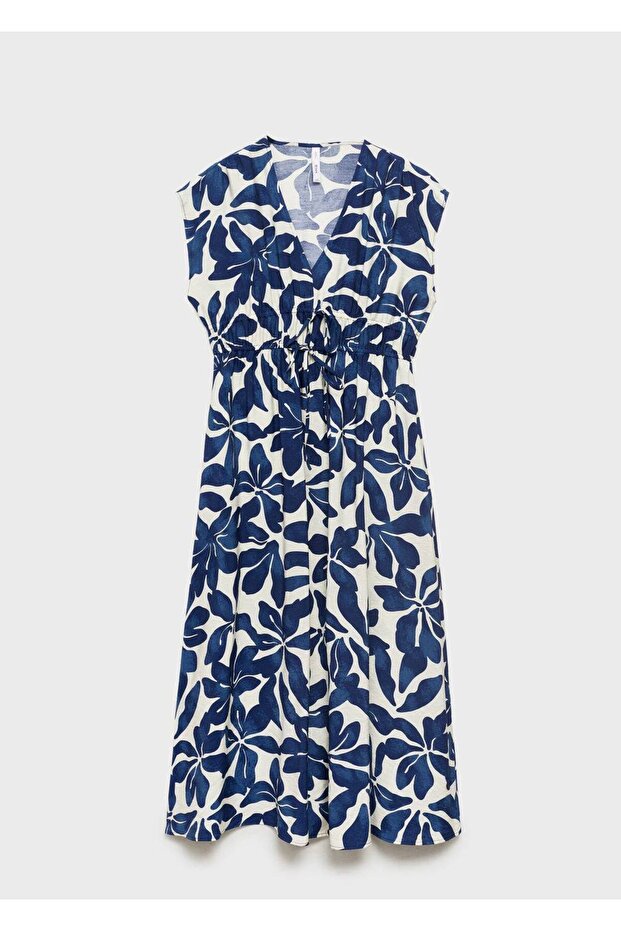 Desenli uzun elbise - 3