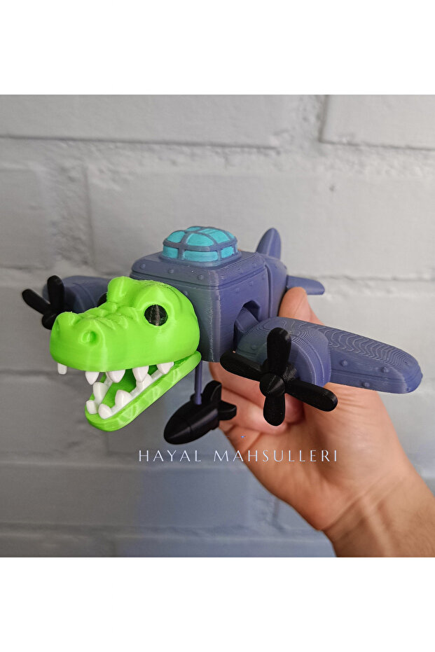 Bombardino Crocodilo Figür Brainrot Figür - 2