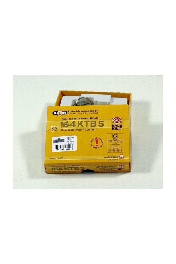 164bne Tuzaklı Barel 68 Mm. Saten Anahtarlı Kilit Kapı Göbeği - 1