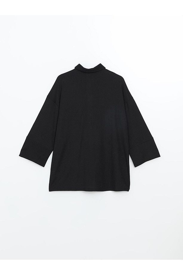 LCW Modest Dokulu Oversize Kadın Gömlek Tunik (S5) - 6