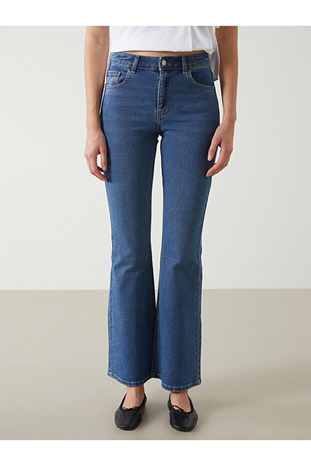 LCW Jeans Mars Flare Kadın Jean Pantolon (S5) - 2