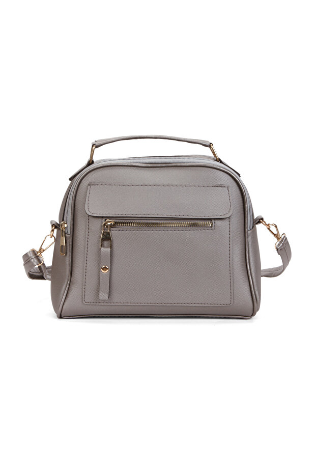 Women's Lacost Leather Three-Compartment Cross Strap Daily Hand and Shoulder Bag