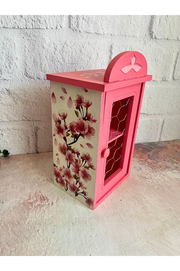 Telli ,Kapaklı ,Mini Dolap ,Mini Komodin ,Takı Dolabı - 3