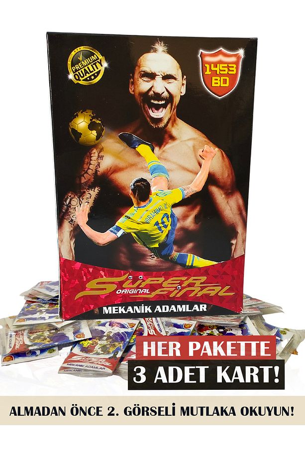 3 Kart Yeni Seri 2023 Orijinal 20 Adet 3 Lü Poşet (60 KART) Futbol Kartı Kutusuz - 1