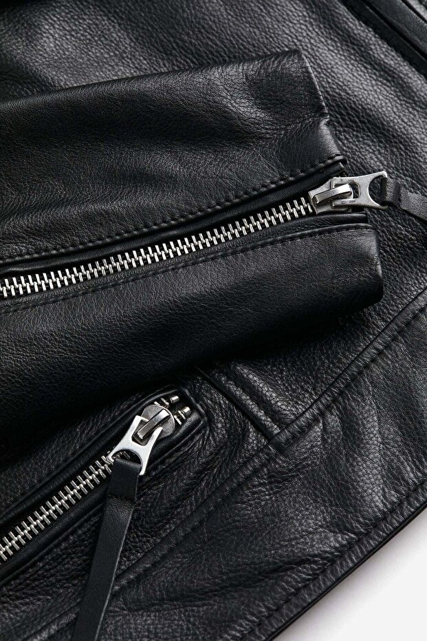 سترة جلدية لراكبي الدراجات النارية - 3