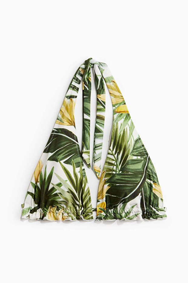 الجزء العلوي من بيكيني مثلث مبطن - 4