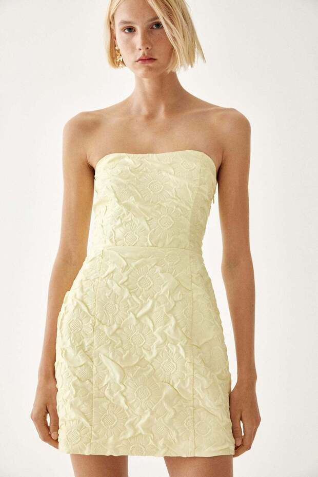 فستان قصير منقوش - 1