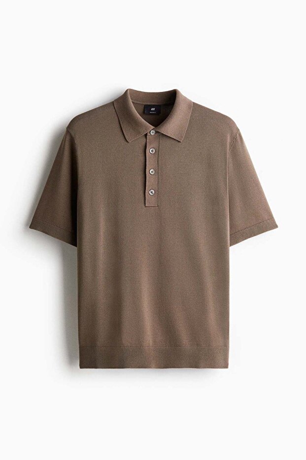 Regular Fit Fine-knit polo shirt