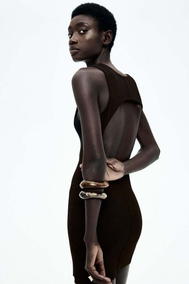 Cut-out-back dress