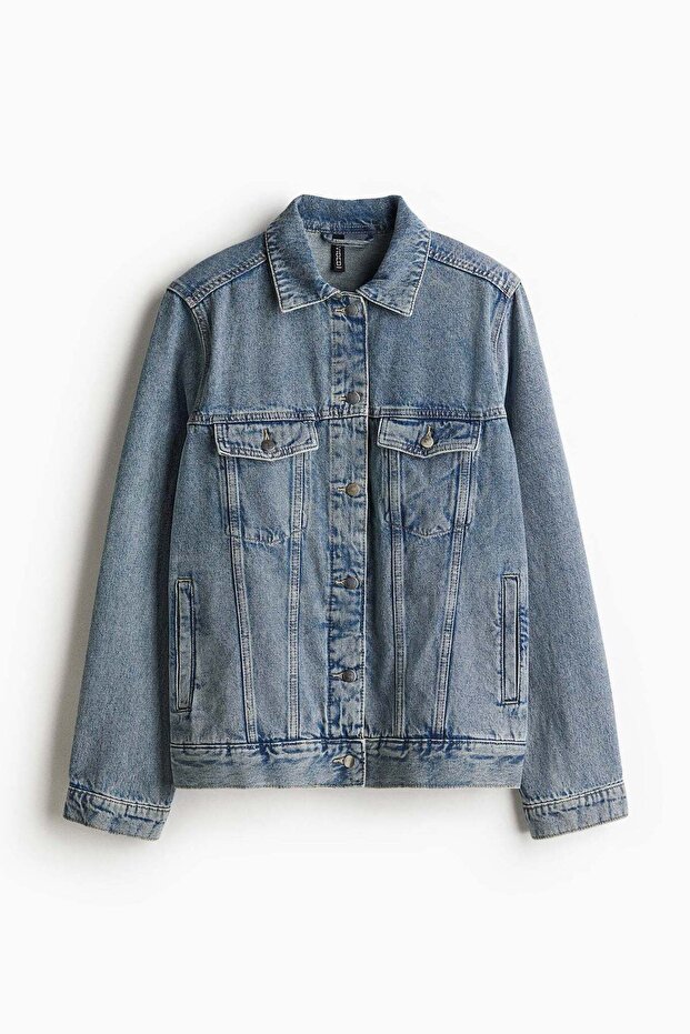 سترة جينز ببطانة كتف - 5