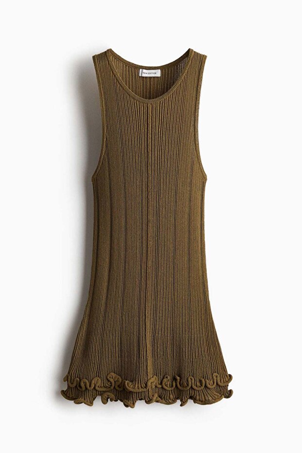 Rib-knit vest top