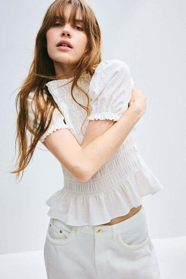 Smocked blouse - 1
