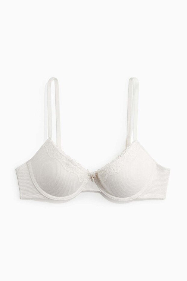 Cotton demi push-up bra