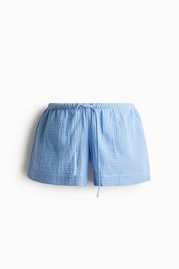 MAMA Drawstring muslin shorts