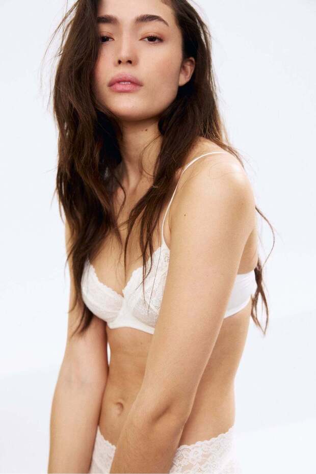 حمالة صدر دانتيل سلكية - 1