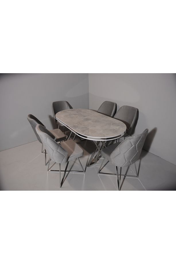 Mutfak Yemek Masa Sandalye Takımı Lüx Quality 90x170 (1MASA-6SANDALYE) - 3