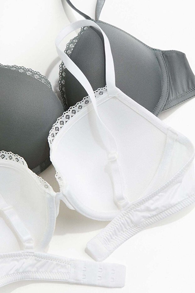 طقم حمالات صدر من الألياف الدقيقة مكون من قطعتين - 1