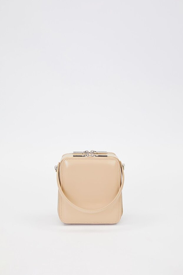 Khaki Rectangular Model Shoulder Bag - 5