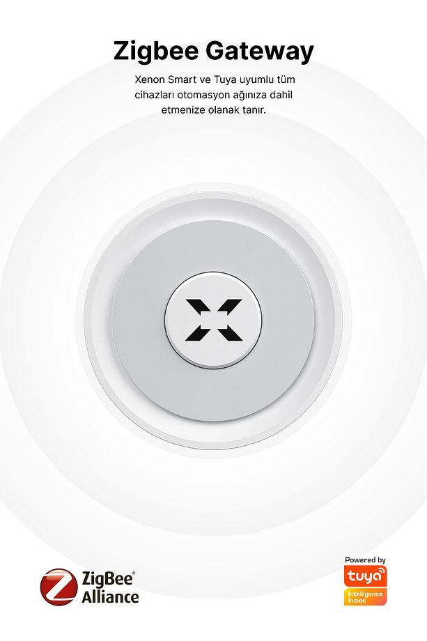 Akıllı Ev Ağ Geçidi Zigbee 3.0 & Wi-Fi & BLE Bluetooth Mobil App Kontrollü Tuya Uyumlu Gateway X7964 - 8